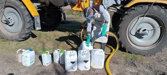 Preparación, mezcla y carga de agroquímicos